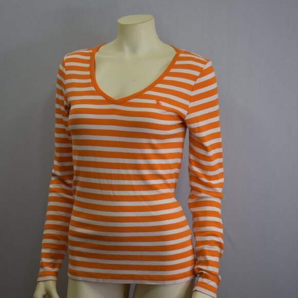 RALPH LAUREN SPORT V NECK LONG‎ SLEEVE SHIRT SZ L - Picture 1 of 7